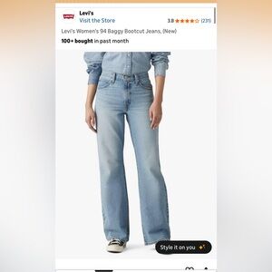 Levi 90’s baggy bootcut jeans